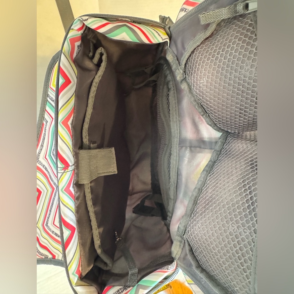 Thirty-One Multicolor Chevron Sling Backpack - Picture 8 of 8